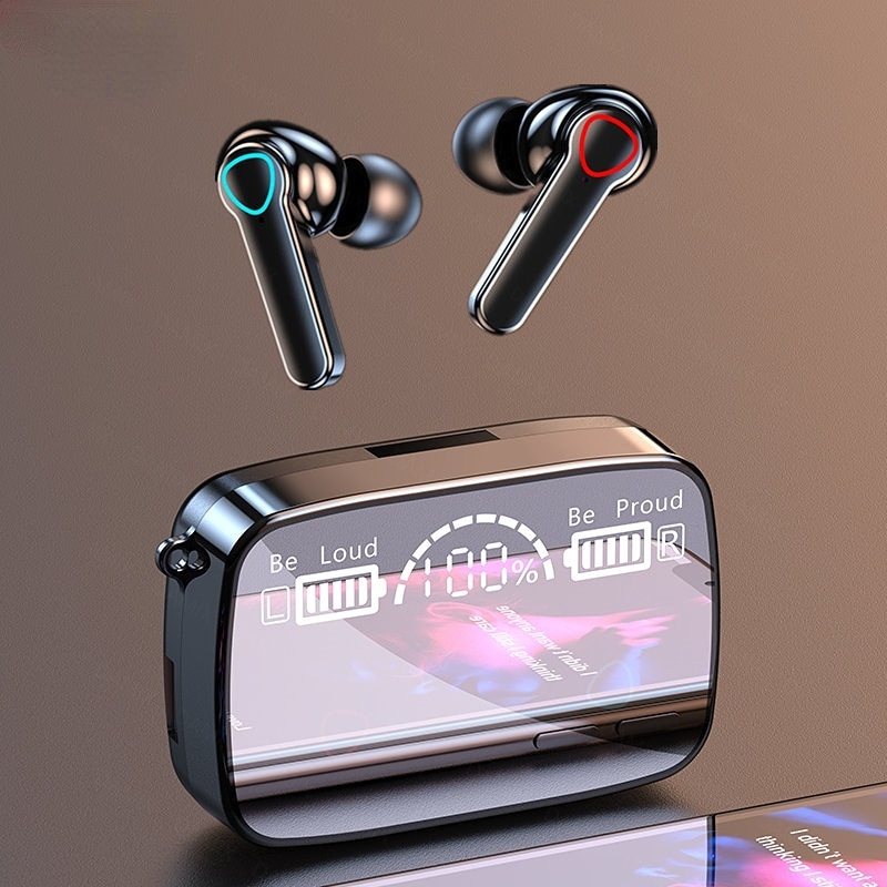 TWS Bt Wireless Headphones with Mic IPX5 Waterproof Bluetooth Earphones Headsets HiFi Stereo Music Earbuds for all Phone