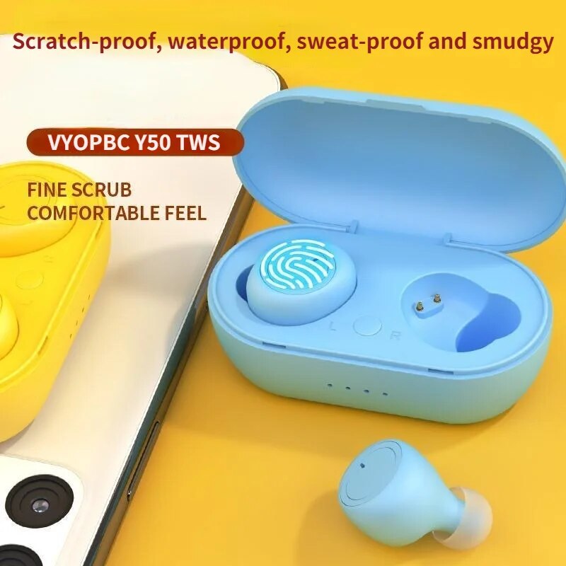 NEW TWS Bt Earphone 5.0 Wireless Headset IPX6 Waterproof Deep Bass Earbuds True Wireless Stereo Headphone Sport Earphones