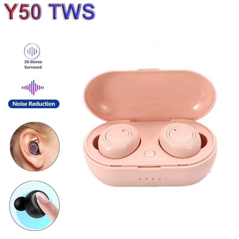 NEW TWS Bt Earphone 5.0 Wireless Headset IPX6 Waterproof Deep Bass Earbuds True Wireless Stereo Headphone Sport Earphones