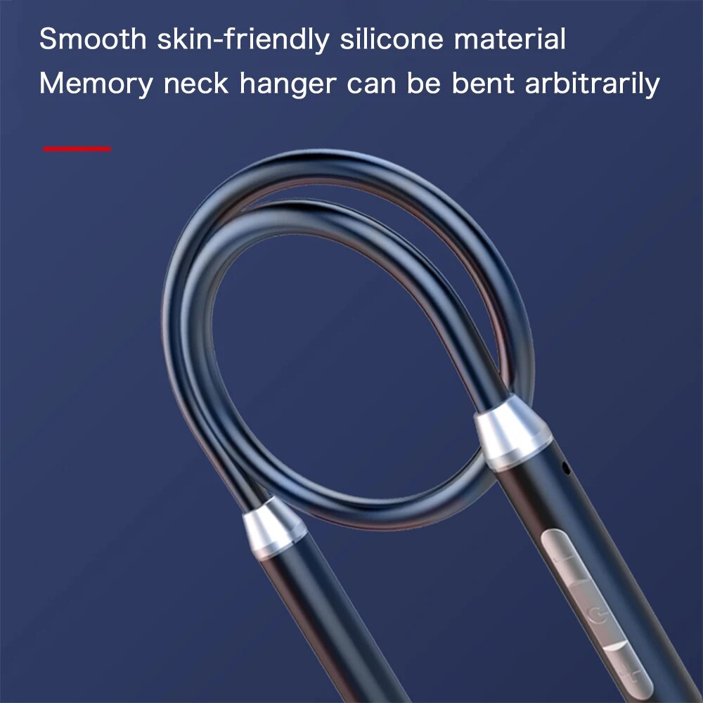 Wireless Headphone Fone Bt 5.0 Neckband Earphones Silicone Hifi Stereo Sports Headset Halter Waterproof Magnetic Earbuds