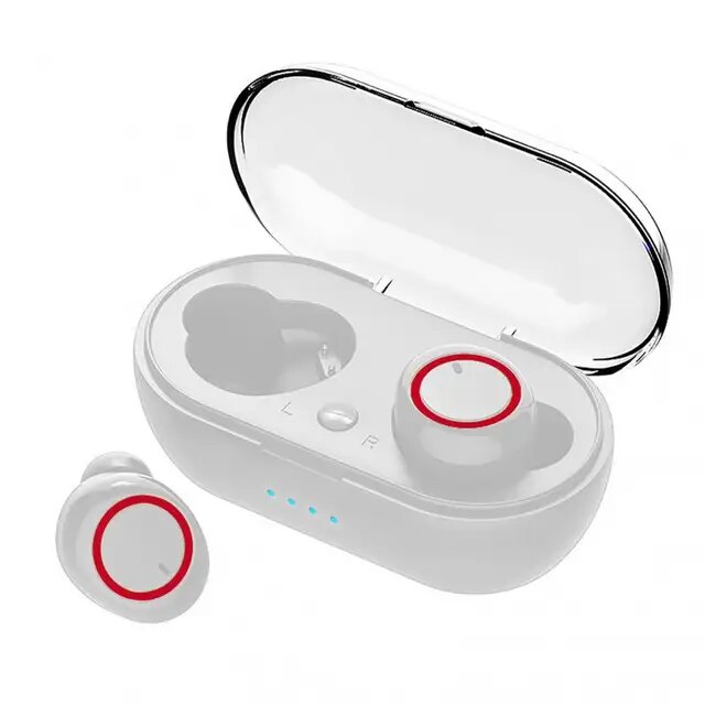 NEW TWS Bt Earphone 5.0 Wireless Headset IPX6 Waterproof Deep Bass Earbuds True Wireless Stereo Headphone Sport Earphones