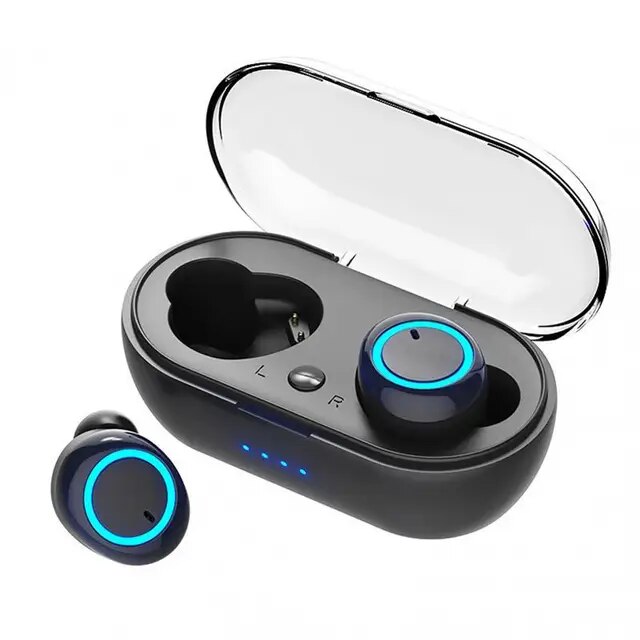 Y50 TWS Bt Earphone 5.0 Wireless Headset IPX7 Waterproof Deep Bass Earbuds True Wireless Stereo Headphone Sport Earphones